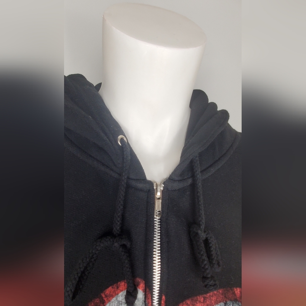 Jacket Size S Black Rolling Stones Classic Tongue Graphic Cotton Blend Zip-up - Picture 4 of 8